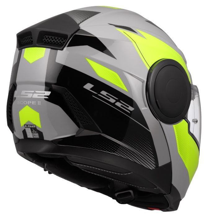 Мотошолом LS2 FF902 Scope 2 Duria Grey Hi-Vis Yellow
