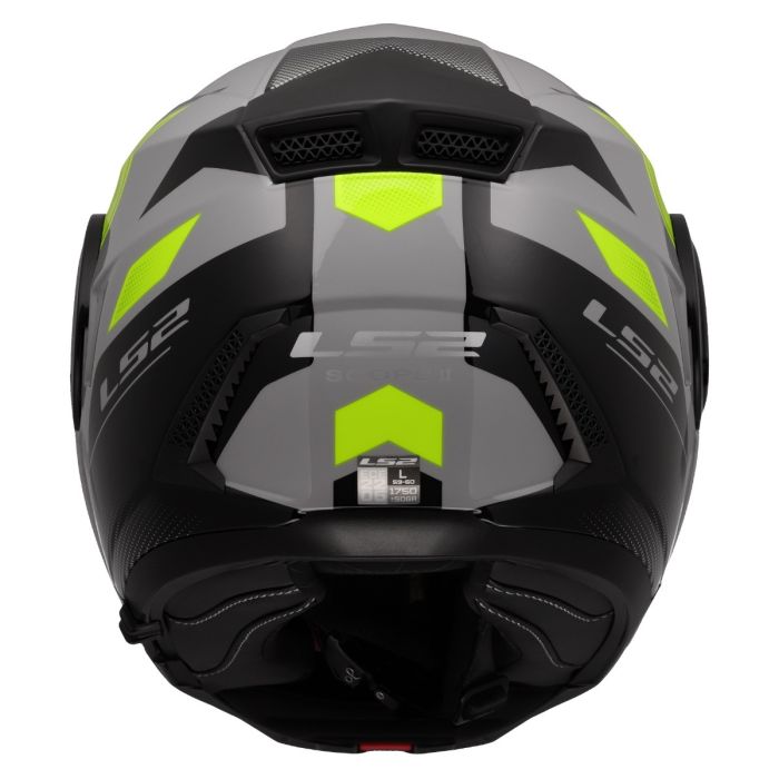 Мотошолом LS2 FF902 Scope 2 Duria Grey Hi-Vis Yellow