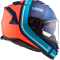 Мотошолом LS2 FF800 Storm Slant Matt Blue Fluo Orange