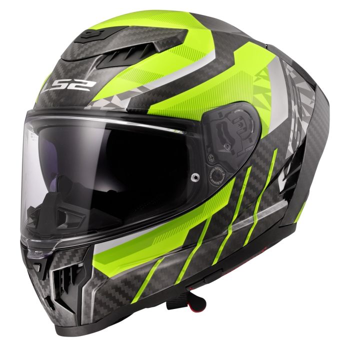Мотошолом LS2 FF807 Dragon Trax Hi-Vis Yellow