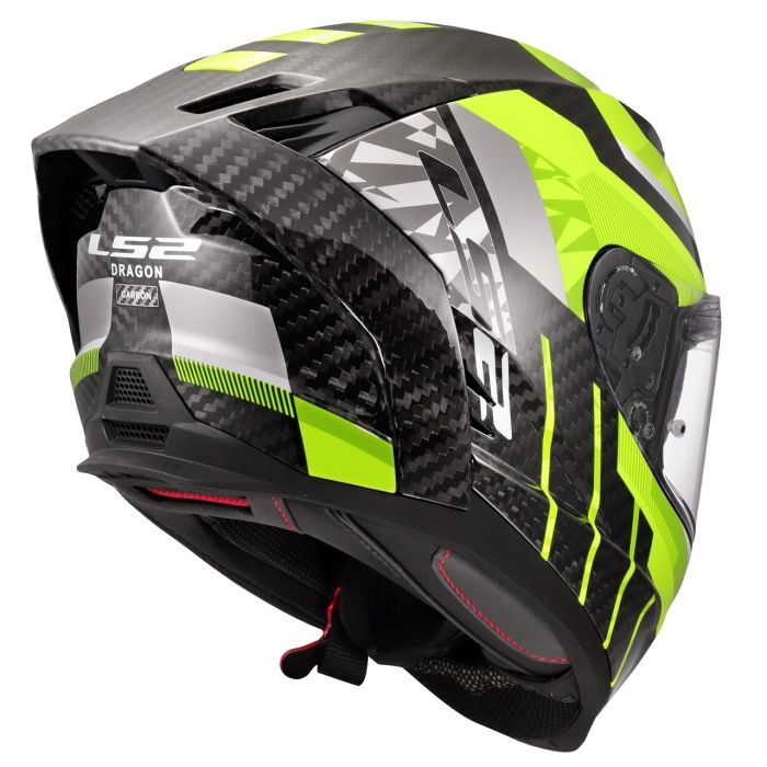 Мотошолом LS2 FF807 Dragon Trax Hi-Vis Yellow