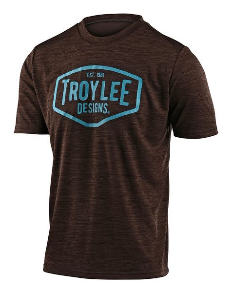 Джерсі TLD Flowline S/S Jersey [Station Heather Dark Moka/Blue]