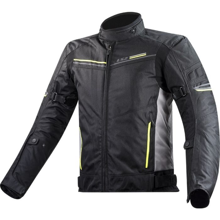 Куртка LS2 Shadow Man Jacket Black Titanium Hi-Vis Yellow