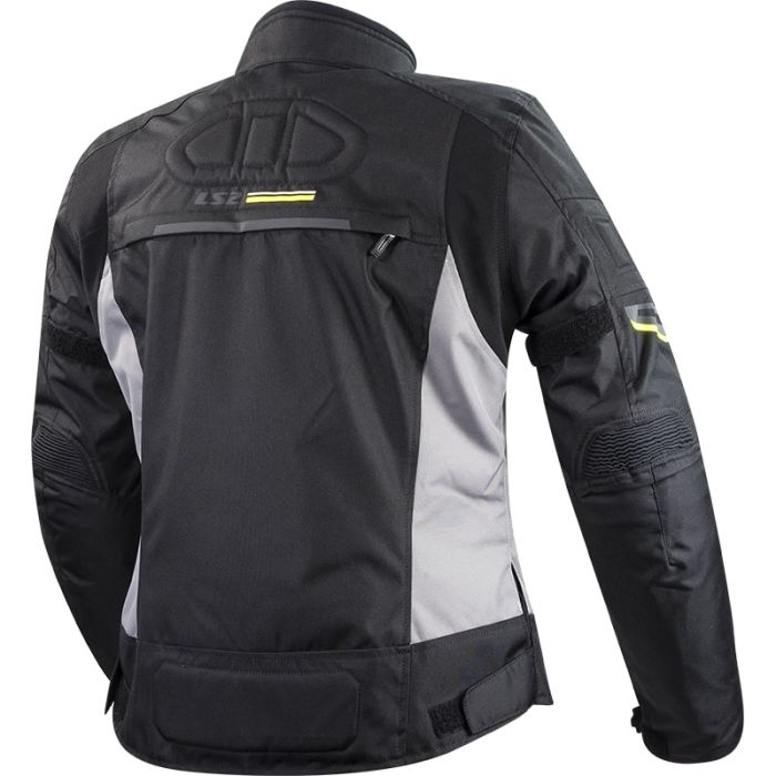 Куртка LS2 Shadow Man Jacket Black Titanium Hi-Vis Yellow