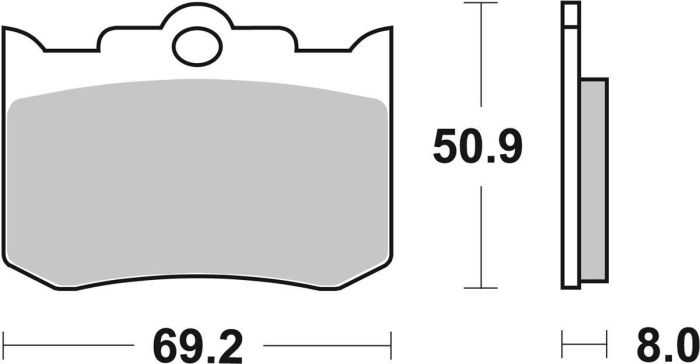 Гальмівні Колодки Sbs Perfomance Machine Rear Brake Pads