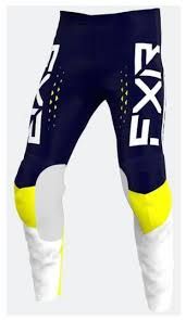 Мотоштани FXR Clutch Pro MX Pant 22-Midnight/White/Yellow