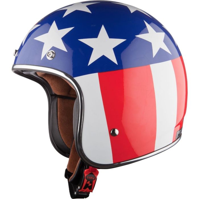 Мотошолом LS2 OF583 Easy Rider Blue Red White