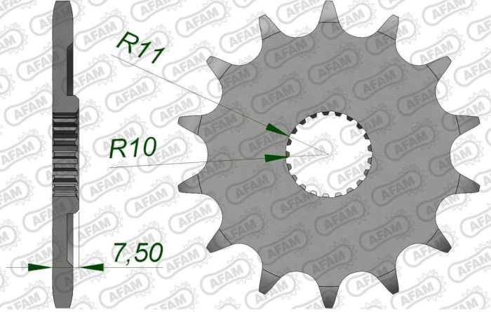 Зірка Afam Standard Chainwheel 520 - Honda
