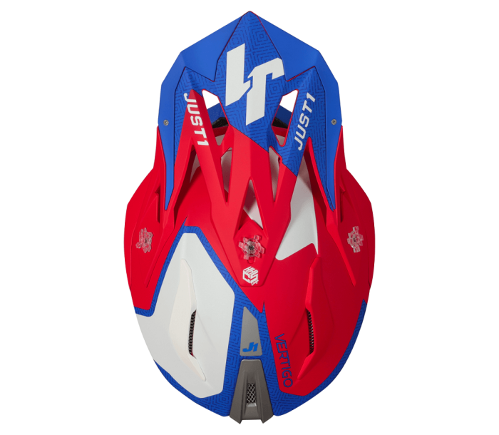Мотошолом Just1 J18 Vertigo Blue White Red