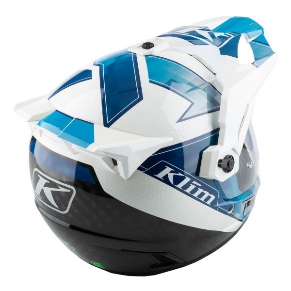 Мотошолом KLIM Krios Pro ECE/DOT LG Spectrum White - Blue
