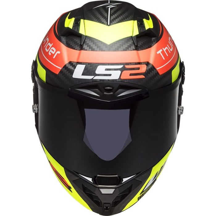 Мотошолом LS2 FF805 Thunder C Attack Matt Red Hi-Vis Yellow