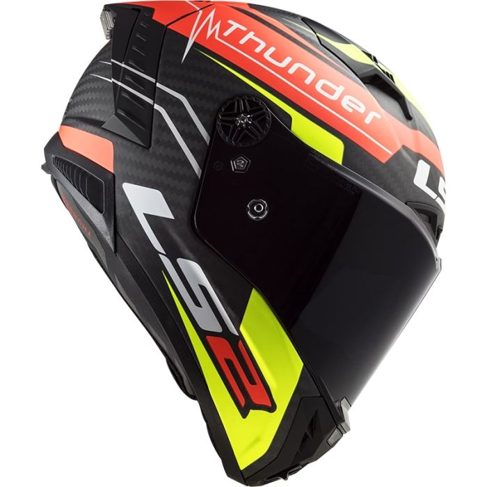Мотошолом LS2 FF805 Thunder C Attack Matt Red Hi-Vis Yellow