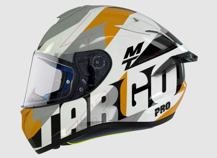 Мотошолом MT TARGO PRO Biger A3 Gloss Pearl Yellow