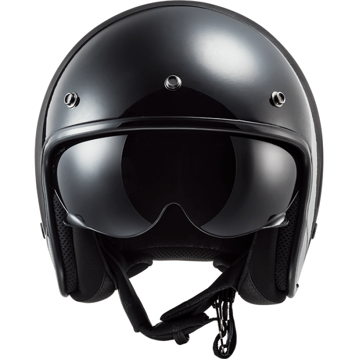 Мотошолом LS2 OF601 Bob Lines Black Jeans