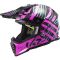 Мотошолом LS2 MX437 Fast Evo Verve Black Fluo Pink