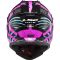 Мотошолом LS2 MX437 Fast Evo Verve Black Fluo Pink
