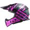 Мотошолом LS2 MX437 Fast Evo Verve Black Fluo Pink