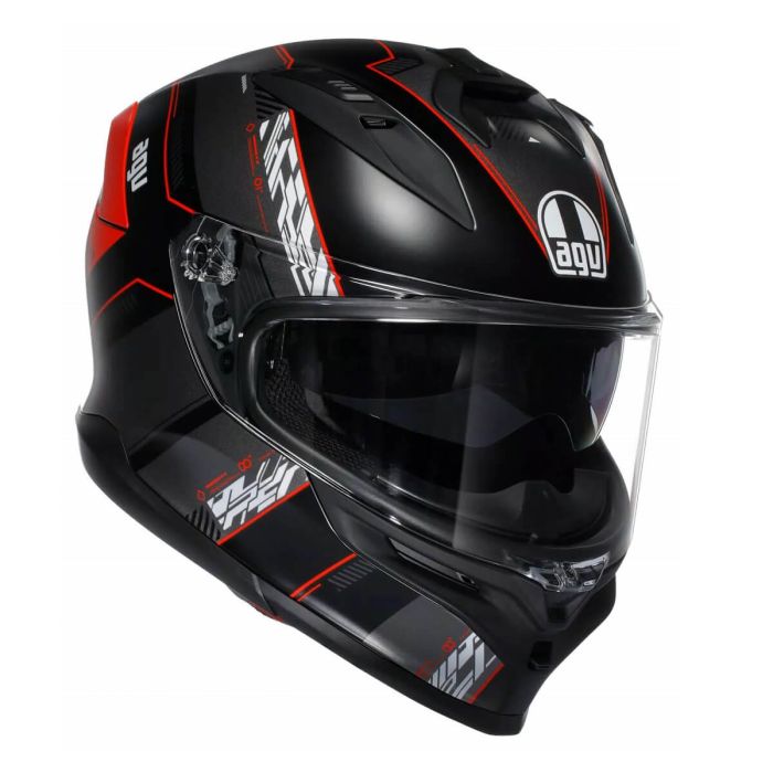Шолом AGV K7 (E2206) KYBER black/red