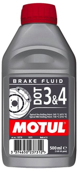 Гальмівна рідина Motul DOT 3&4 (0,5л)