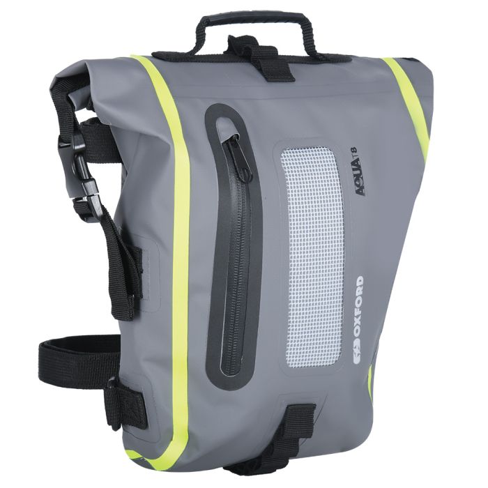Мото сумка Oxford Aqua T8 Tail Bag - Black/Grey/Fluo