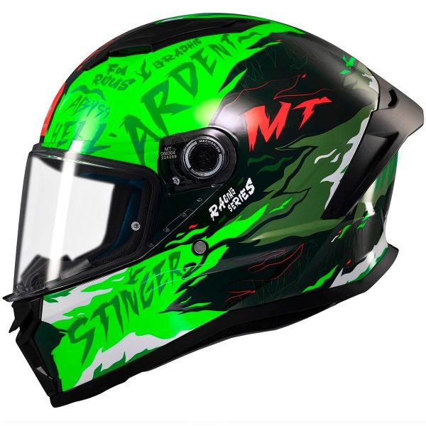 Мотошолом MT STINGER 2 Ardent C6 Gloss Green