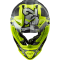 Мотошолом LS2 MX437 Fast Evo Crusher Black Hi-Vis Yellow