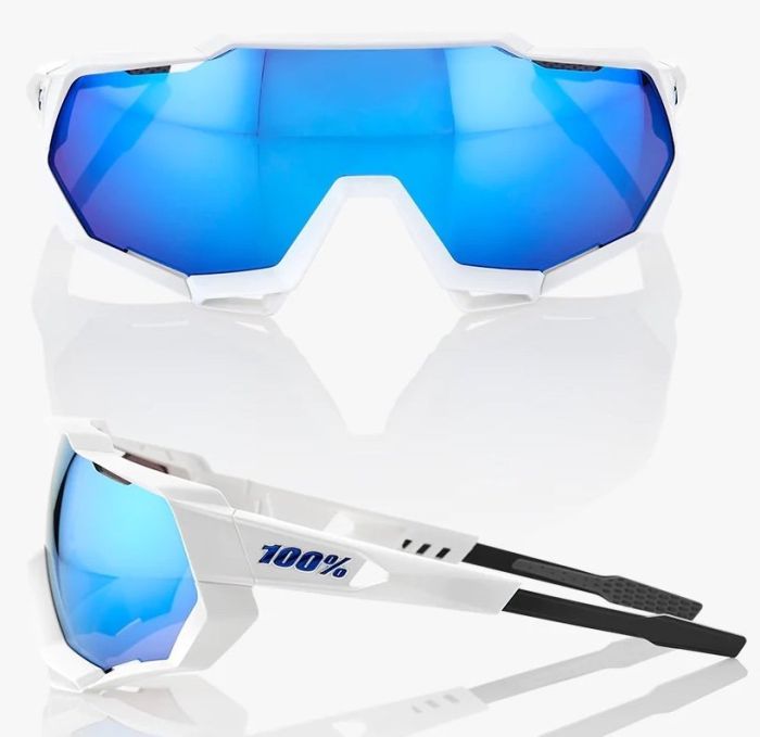 Окуляри Ride 100% Speedtrap - Matte White - Hiper Blue Multilayer Mirror Lens