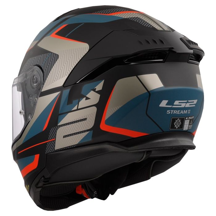 Мотошолом LS2 FF808 Stream 2 Road Matt Black Blue