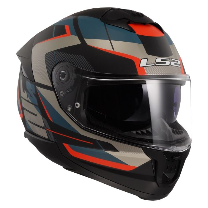 Мотошолом LS2 FF808 Stream 2 Road Matt Black Blue