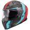 Мотошолом LS2 FF811 Vector 2 C Grid Red Cyan