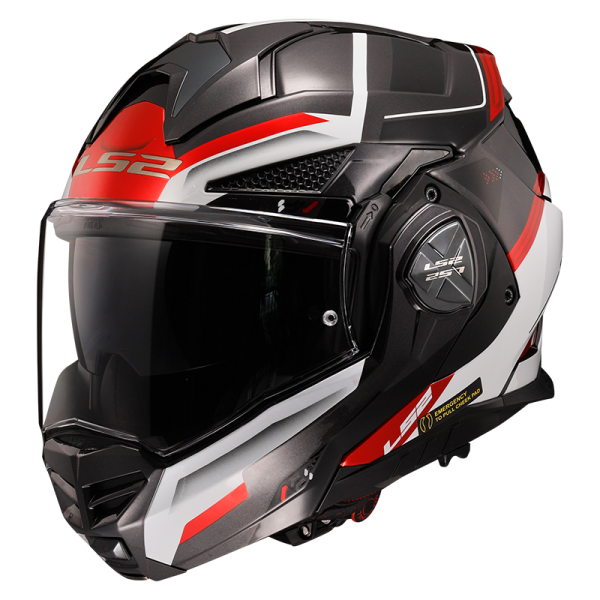 Мотошолом LS2 FF901 Advant X Spectrum Black White Red