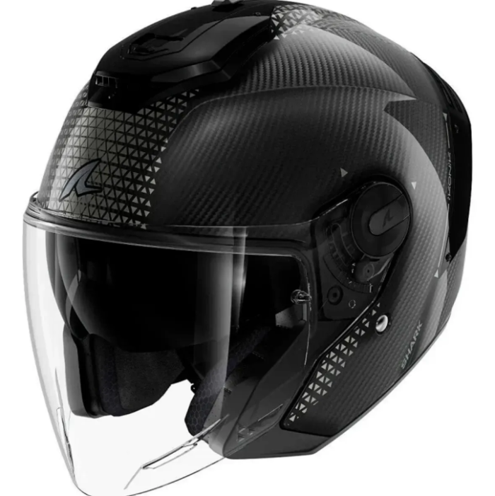 Мотошолом SHARK RS Jet Carbon Ikonik Carbon Black Chrom