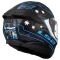 Мотошолом LS2 FF808 Stream 2 Galdam Matt Black Blue