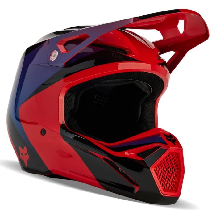 Мотошолом Fox V1 Streak Helmet Flo Red