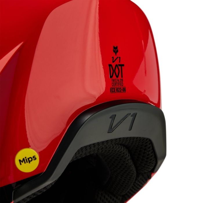 Мотошолом Fox V1 Streak Helmet Flo Red