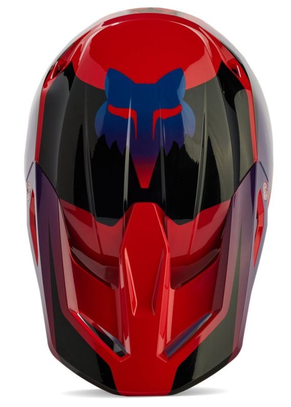 Мотошолом Fox V1 Streak Helmet Flo Red