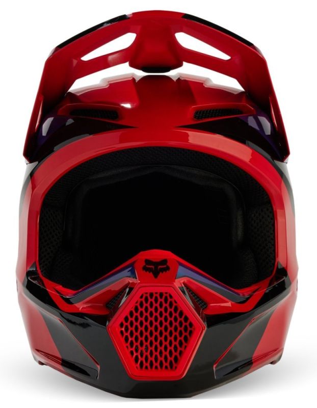 Мотошолом Fox V1 Streak Helmet Flo Red