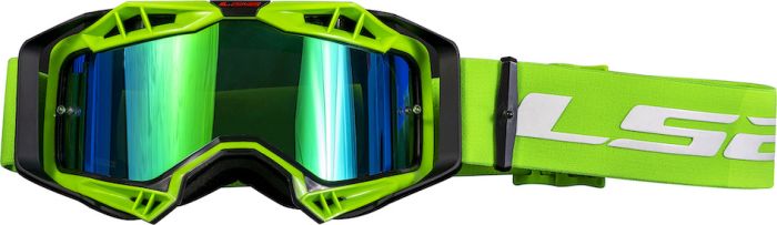 Окуляри LS2 Aura Pro Goggle Black Hi-Vis Green with Iridium Visor
