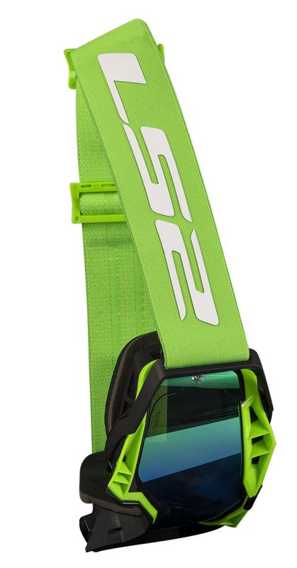 Окуляри LS2 Aura Pro Goggle Black Hi-Vis Green with Iridium Visor