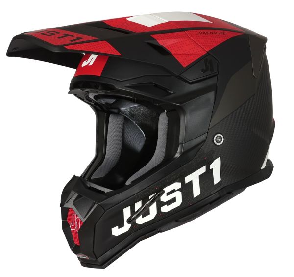 Мотошолом Just1 J22 Adrenaline Red Carbon Matt