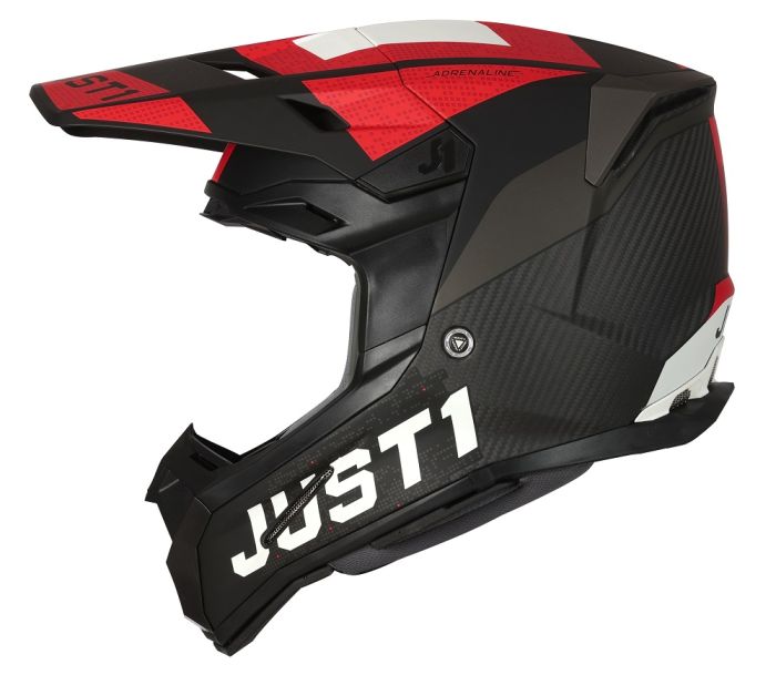 Мотошолом Just1 J22 Adrenaline Red Carbon Matt