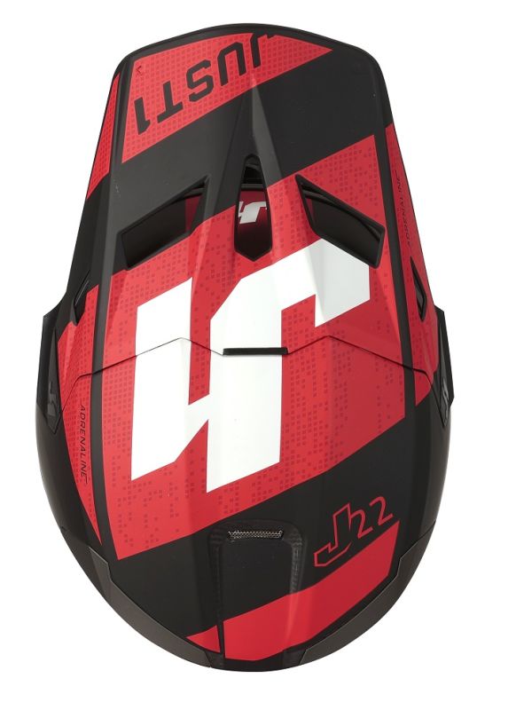 Мотошолом Just1 J22 Adrenaline Red Carbon Matt