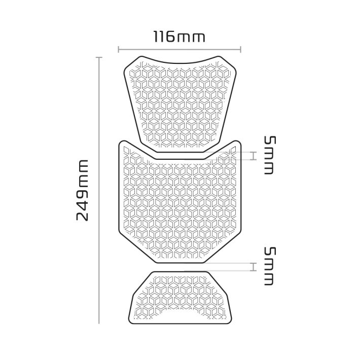 Наліпка на бак Oxford Gripper Adv Tank Pad