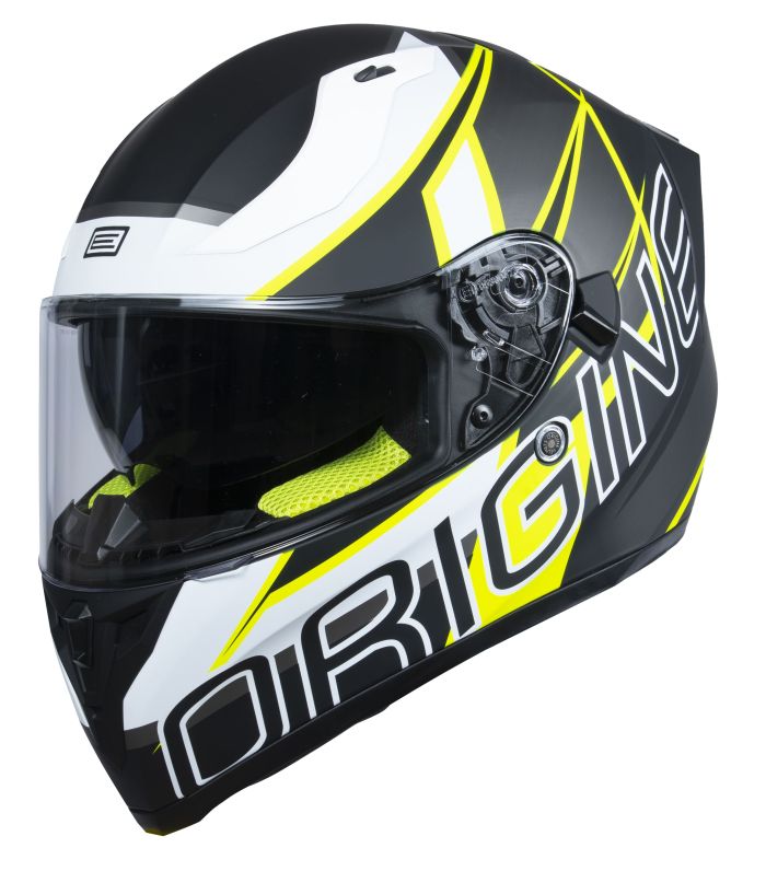 Мотошолом Origine Strada Competition Fluo Yellow Black Matt