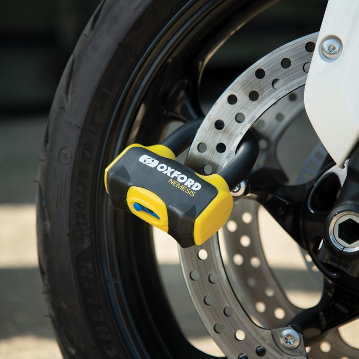 Замок Oxford Nemesis 16mm Disc Lock Yellow