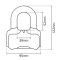 Замок Oxford Nemesis 16mm Disc Lock Yellow