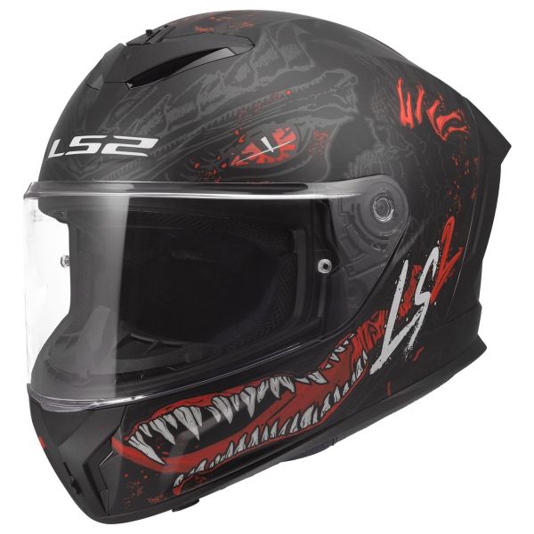 Мотошолом LS2 FF820 Rapid 3 Kaiju Black Red White