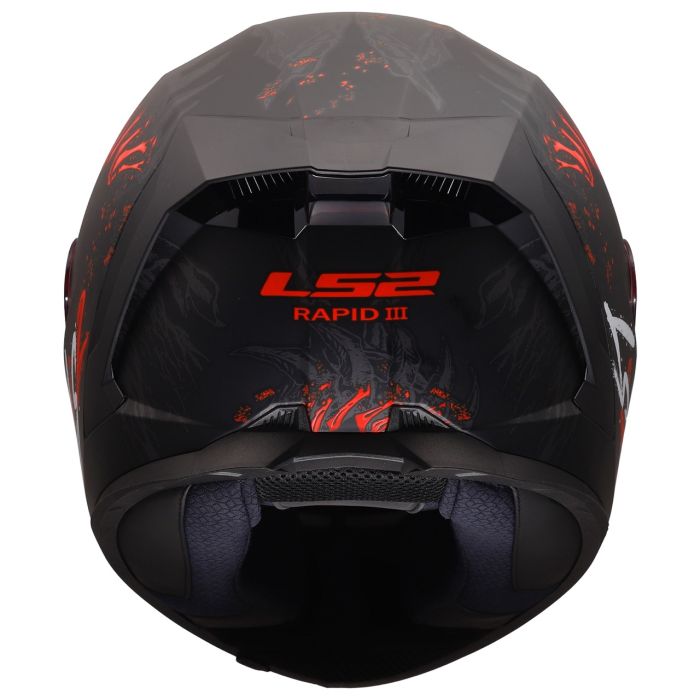 Мотошолом LS2 FF820 Rapid 3 Kaiju Black Red White
