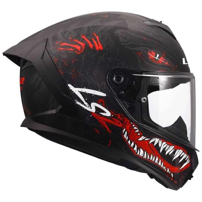 Мотошолом LS2 FF820 Rapid 3 Kaiju Black Red White