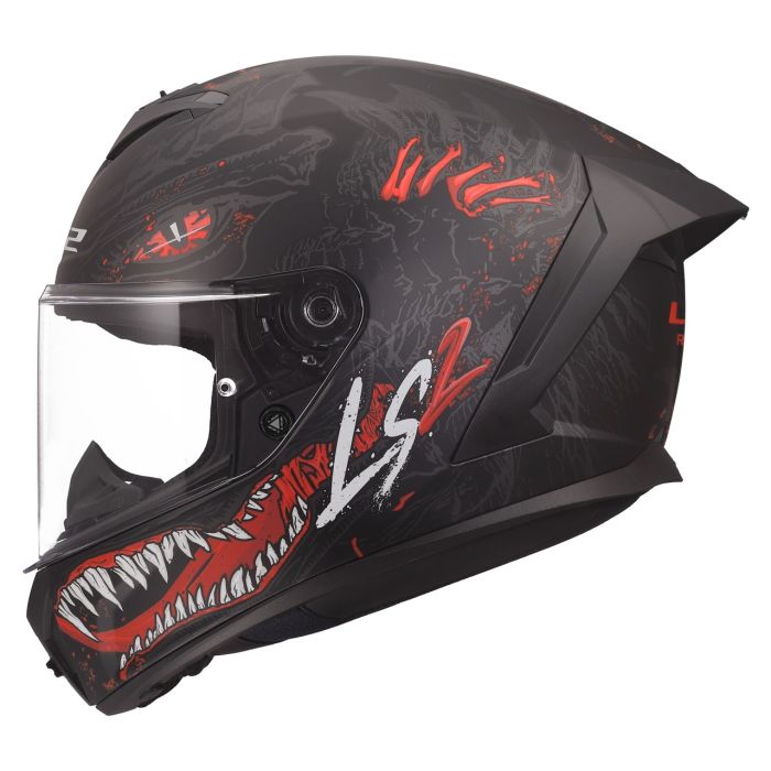 Мотошолом LS2 FF820 Rapid 3 Kaiju Black Red White